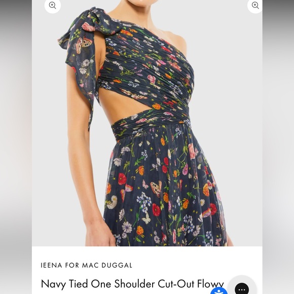 Ieena for Mac Duggal Floral One-Shoulder Maxi Dress - Picture 9 of 9